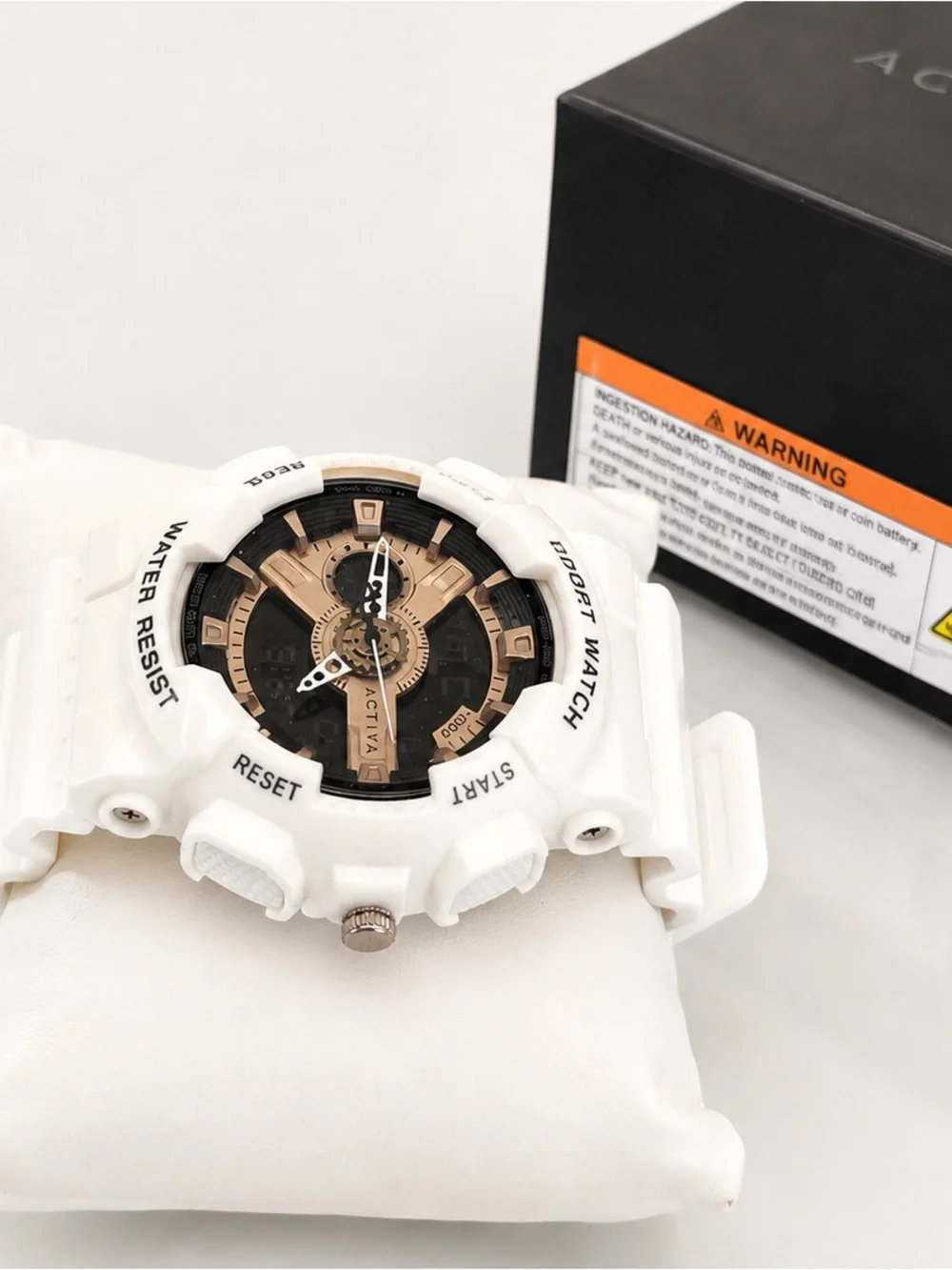 Activa Pixel X Invicta ACW499-006 Men’s 50mm Analog Digital Watch WhiteBlack NIB